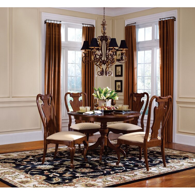 Queen anne cherry dining room online chairs